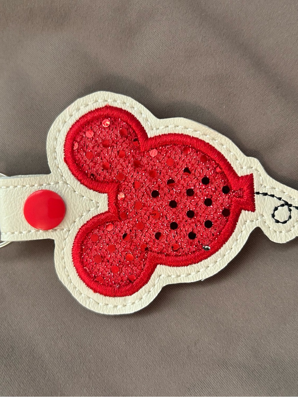 Disney Red and White Mickey Ear Key & Card Holder